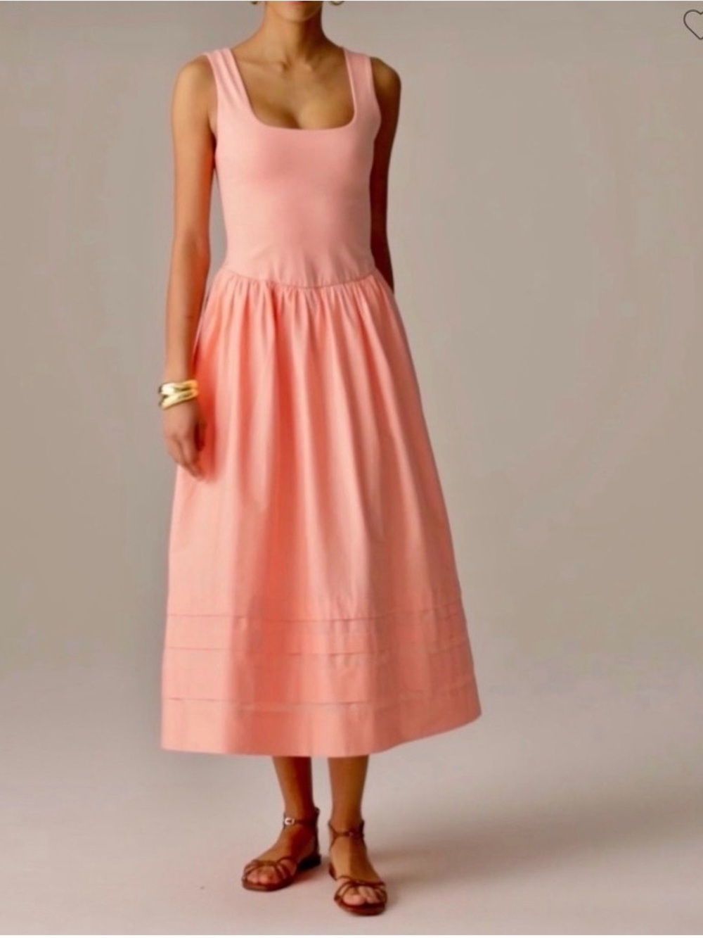 J Crew Drop-waist mixy dress